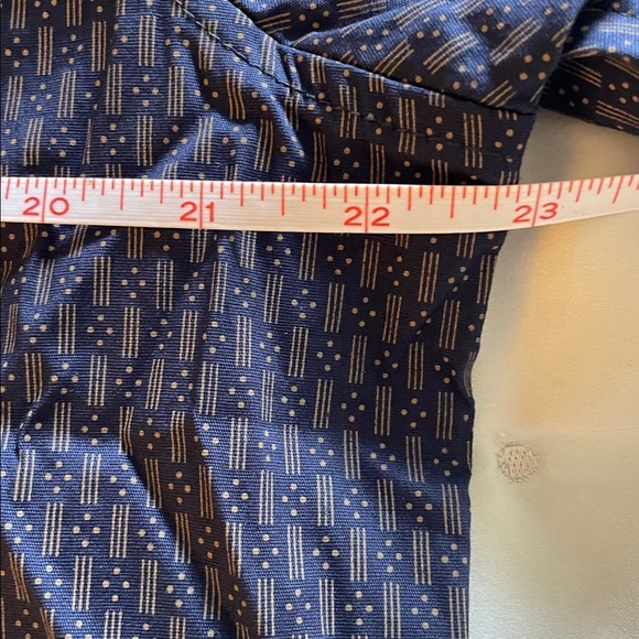 Ben Sherman navy and brown short sleeve button down shirt sz L - Picture 7 of 7